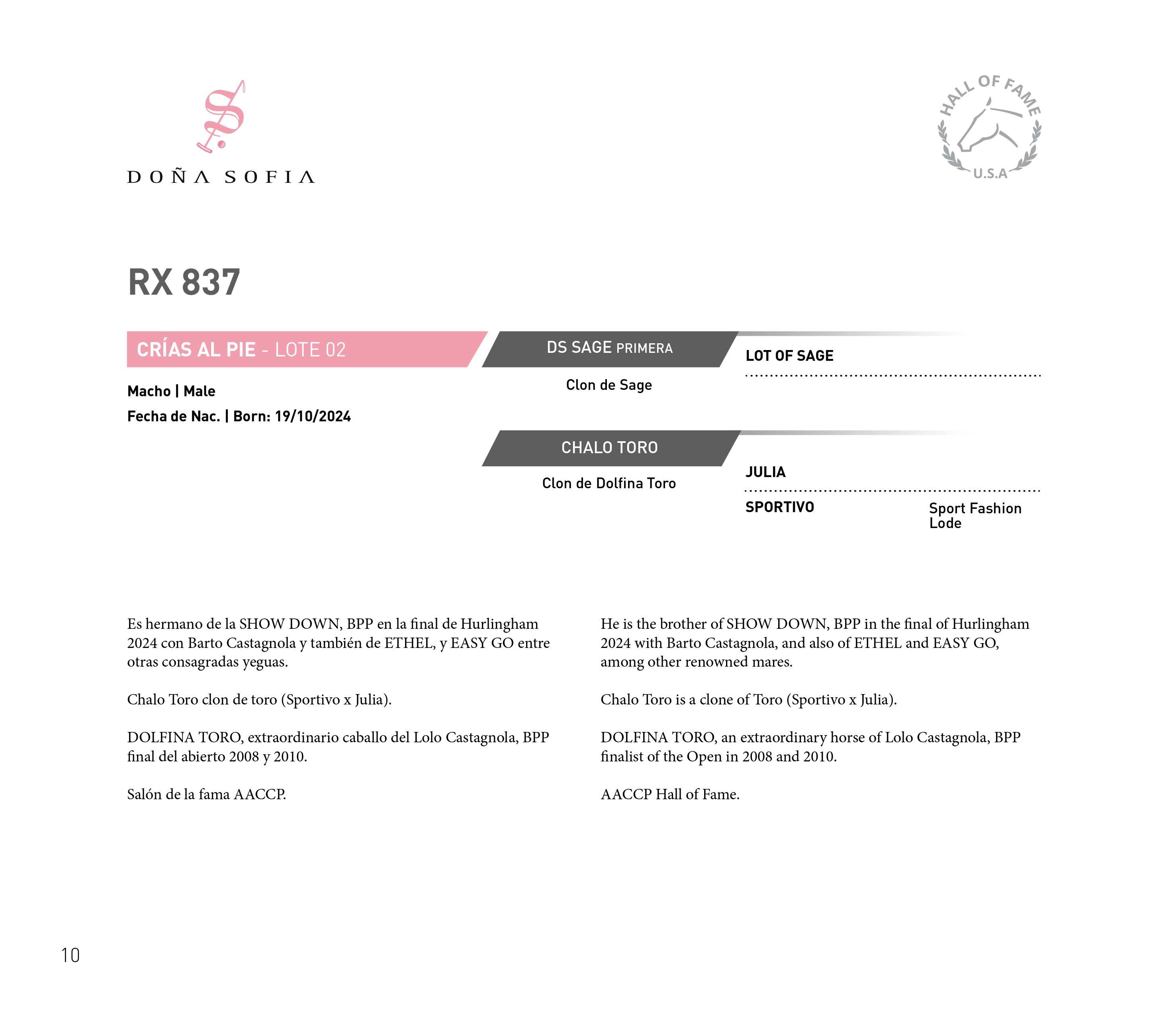 Pedigree RX 837