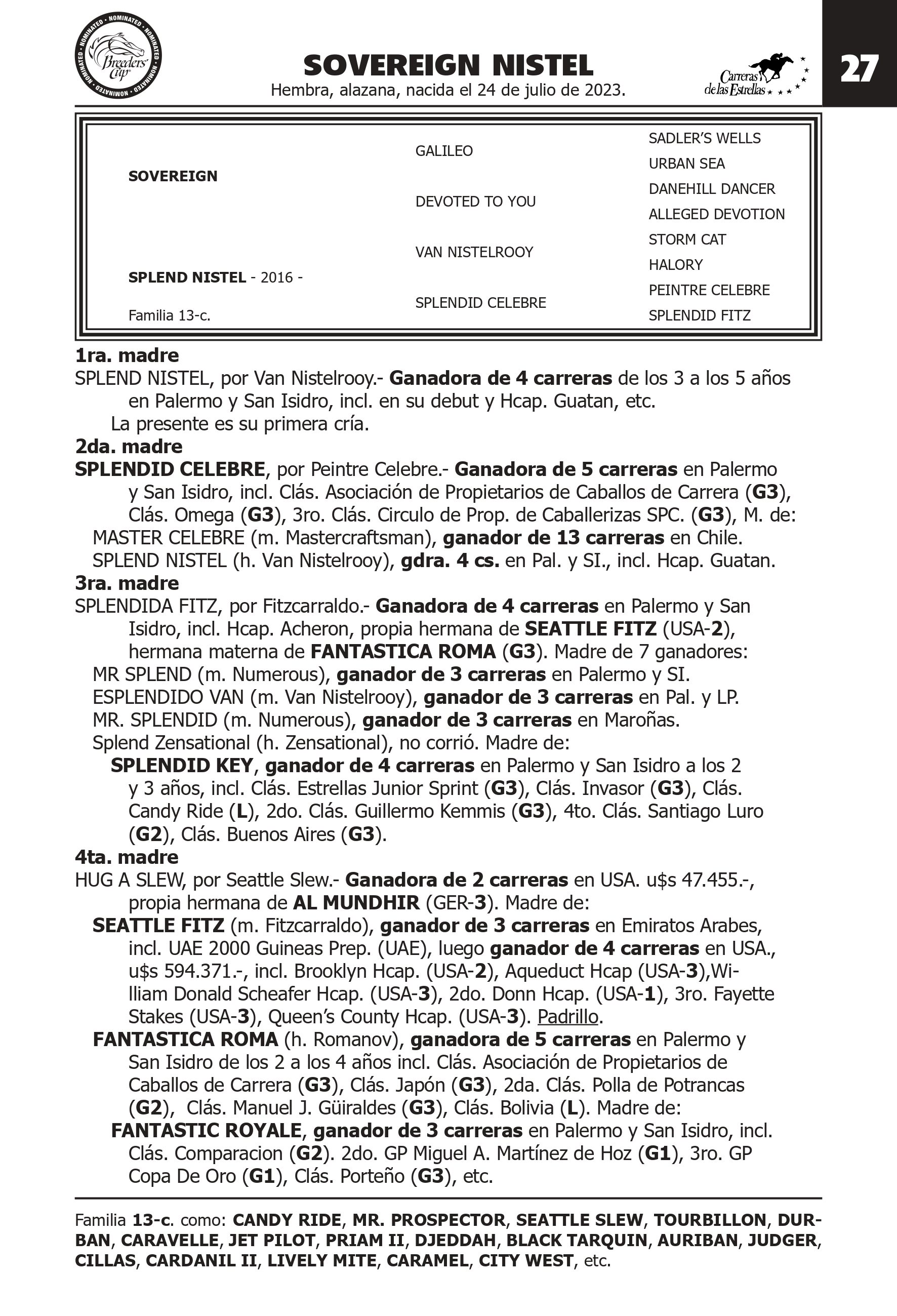Pedigree SOVEREIGN NISTEL