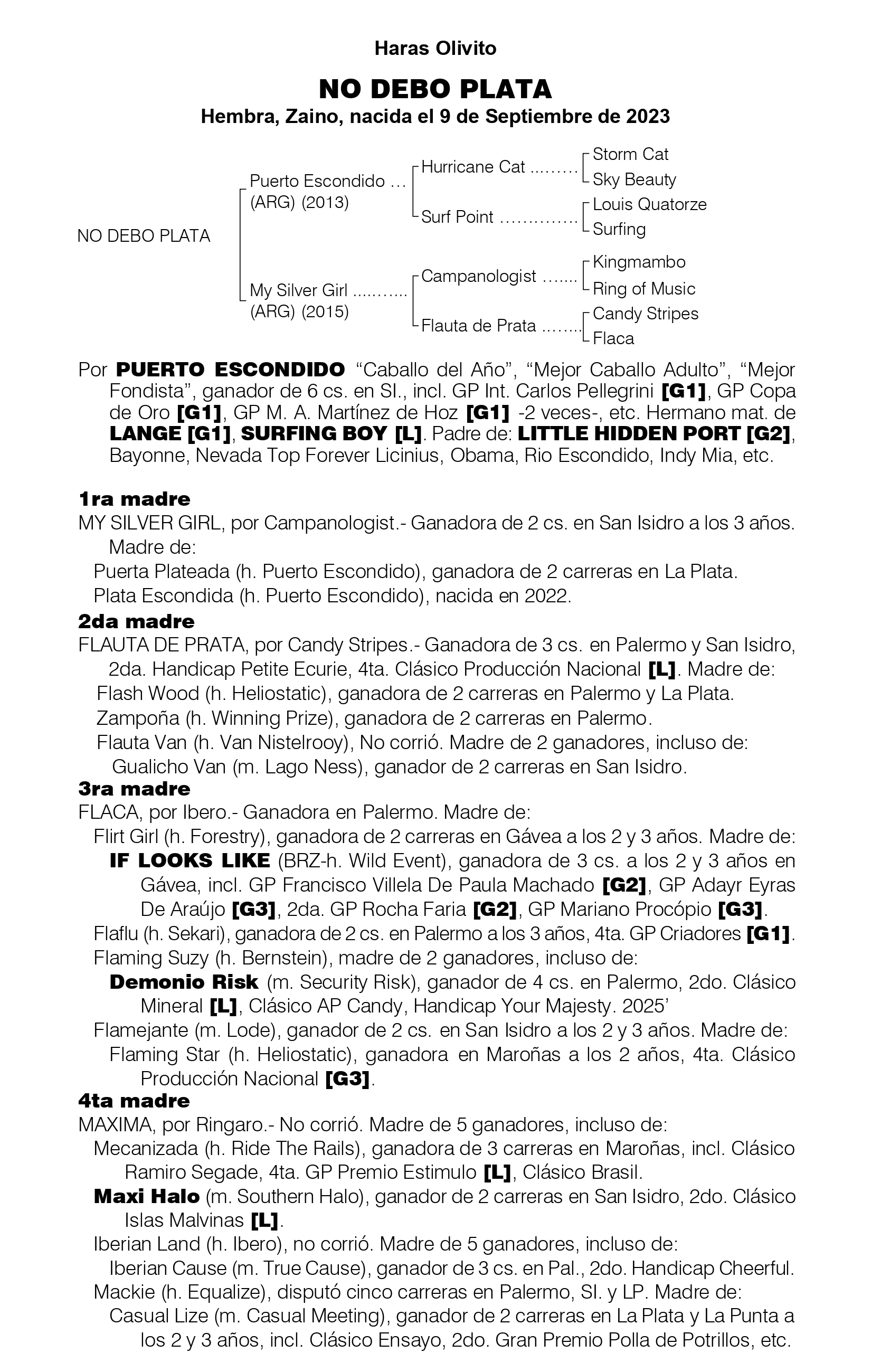 Pedigree NO DEBO PLATA