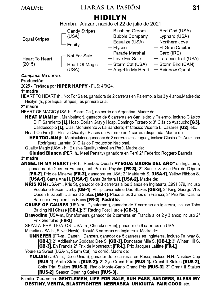 Pedigree HIDILYN