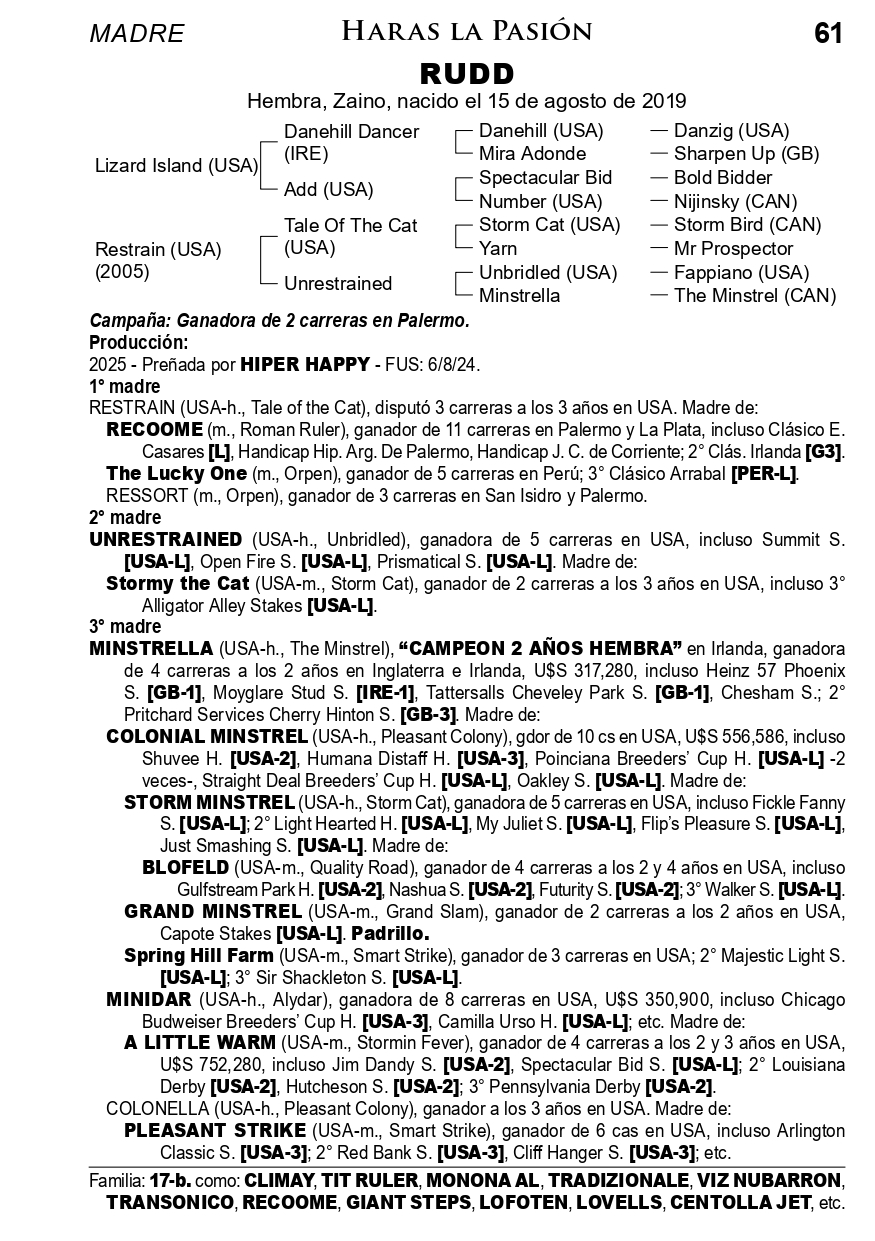 Pedigree RUDD