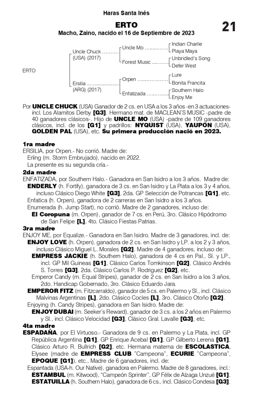 Pedigree ERTO