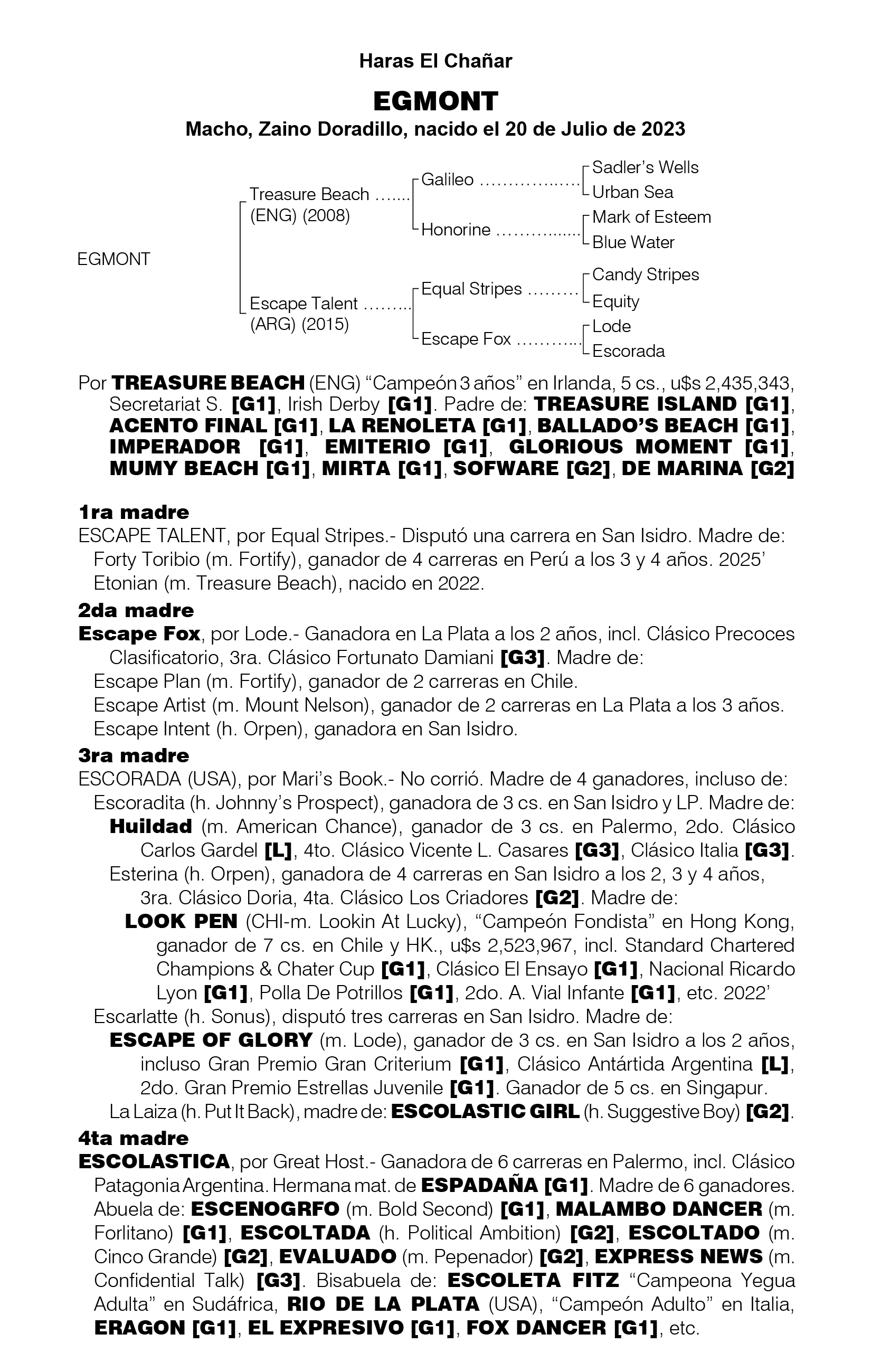 Pedigree EGMONT