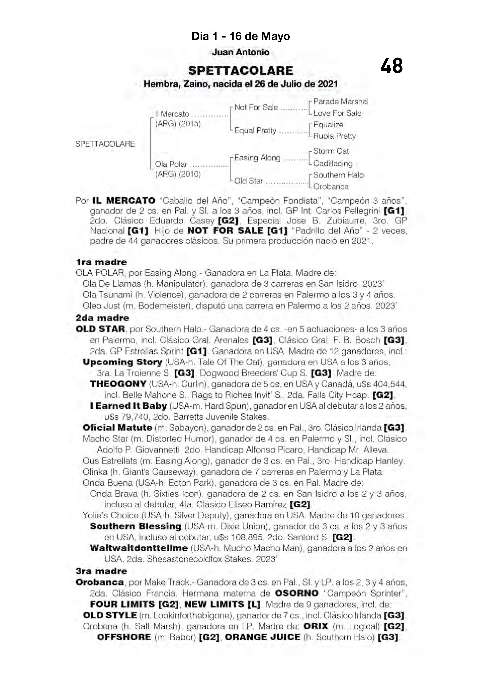 Pedigree SPETTACOLARE