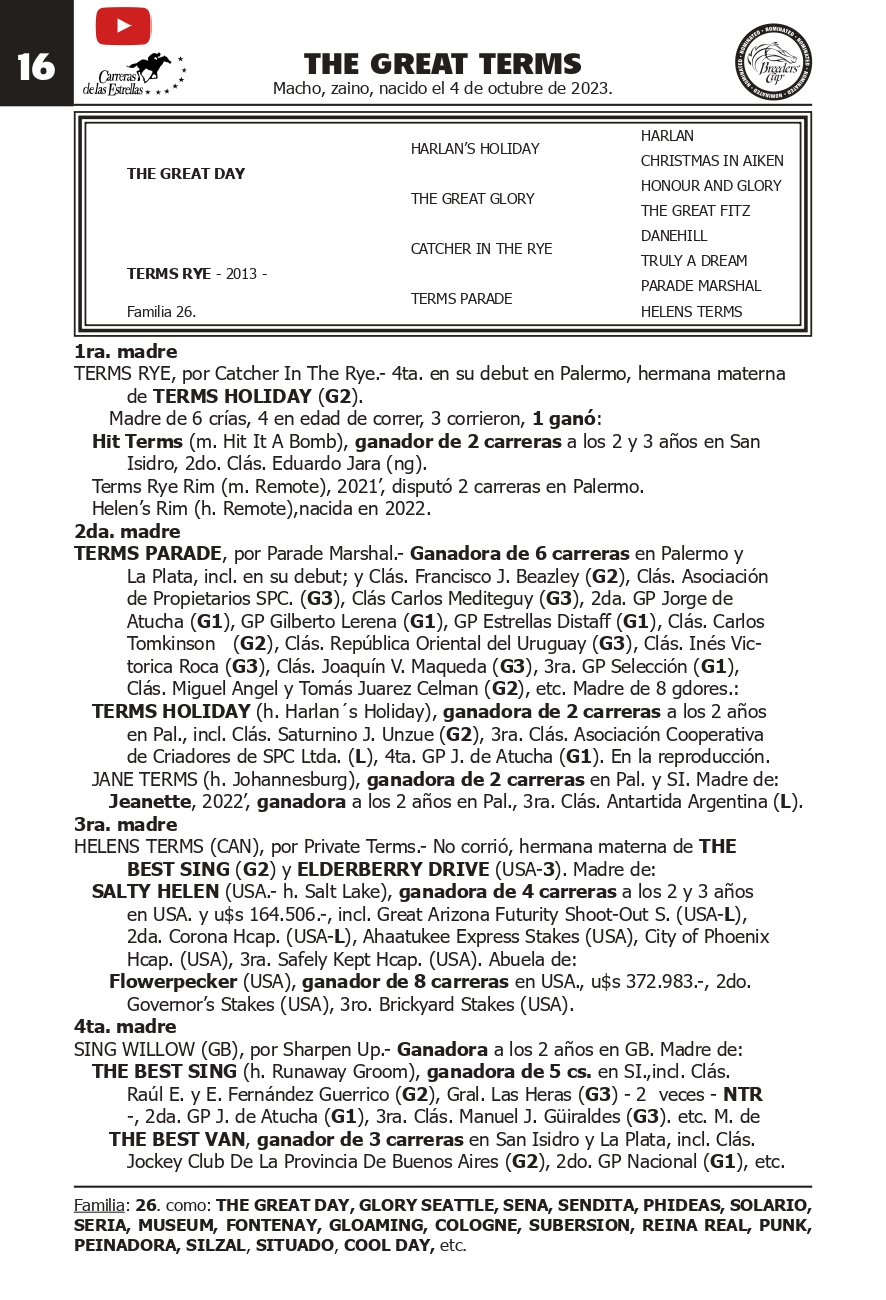 Pedigree THE GREAT TERMS